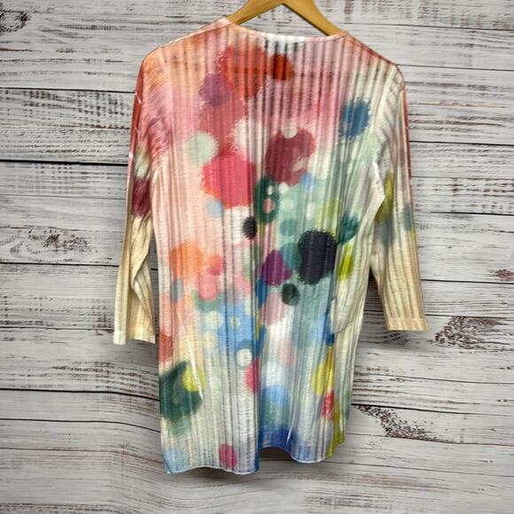 Ali Miles Art to Wear Abstract Colorful Top Medium - Picture 4 of 6